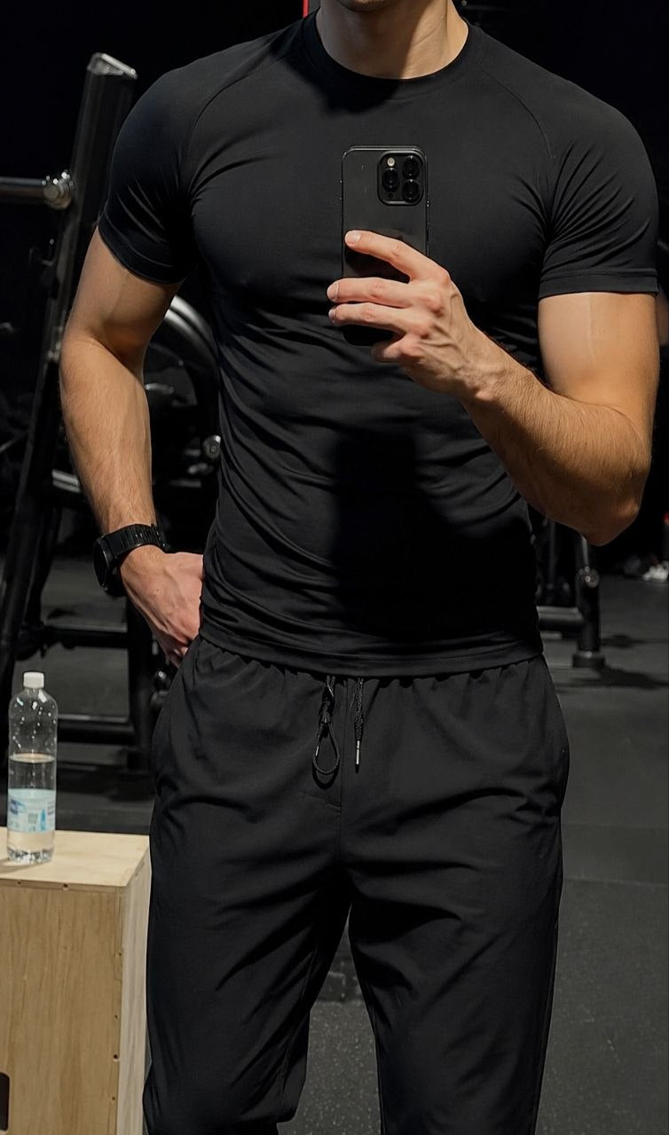 تيشيرت Compression أسود - Flex Wear